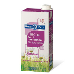 LECHE SIN LACTOSA SEMIDESNATADA BRICK 6/1l.
